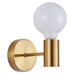 Φωτιστικό Τοίχου - Απλίκα Adept 77-8252 10x16x10cm 1xE27 60W Gold Homelighting