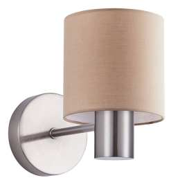 Φωτιστικό Τοίχου - Απλίκα Adept 77-8301 14x23x17cm 1xE27 60W Nickel-Brown Homelighting
