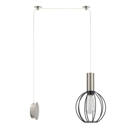 Φωτιστικό Τοίχου Adept Tube 77-8800 40x20x300cm 1xE27 60W Nickel-Black Homelighting