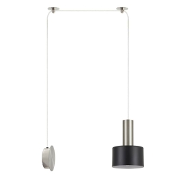 Φωτιστικό Τοίχου Adept Tube 77-8801 50x14x300cm 1xE27 60W Nickel-Black Homelighting