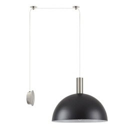 Φωτιστικό Τοίχου Adept Tube 77-8807 80x40x300cm 1xE27 60W Nickel-Black Homelighting