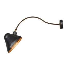 Φωτιστικό Τοίχου Ren HL-127-1W 77-3193 65x19x24cm 1xE27 60W Grey-Bronze Homelighting
