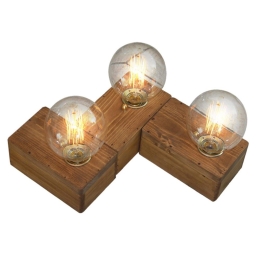 Φωτιστικό Τοίχου Benzai HL-236W-3 77-3166 40x32x8cm 3xE27 60W Brown Homelighting
