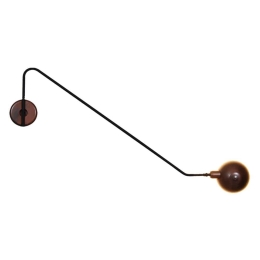 Φωτιστικό Τοίχου Mason HL-3547-1 L 77-3939 90x8x22cm 1xE14 40W Black-Bronze Homelighting