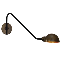 Φωτιστικό Τοίχου Mason HL-3548-1 S 77-3940 50x22x22cm 1xE14 40W Black-Bronze Homelighting