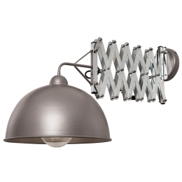 Φωτιστικό Τοίχου Extension HL-5150 77-2278 130x38x38cm 1xE27 60W Grey-Chrome Homelighting