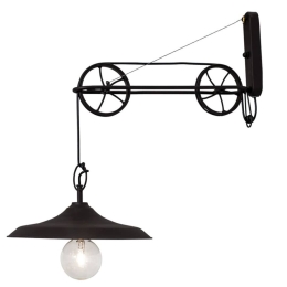 Φωτιστικό Τοίχου Lionel HL-5260 77-2359 65x33x60cm 1xE27 60W Black Homelighting