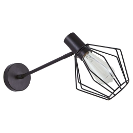Φωτιστικό Τοίχου Adept 77-8321 20x32x35cm 1xE27 60W Black Homelighting