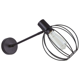 Φωτιστικό Τοίχου Adept 77-8322 20x32x36cm 1xE27 60W Black Homelighting