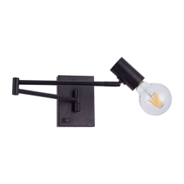 Φωτιστικό Τοίχου Adept 77-8281 10x52x14cm 1xE27 60W Black Homelighting