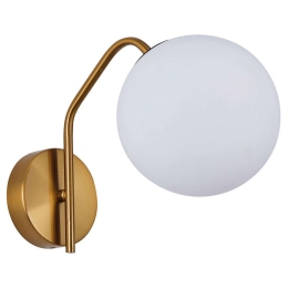 Φωτιστικό Τοίχου - Απλίκα Flake 77-8288 15x25x19cm 1xE14 40W Gold-White Homelighting