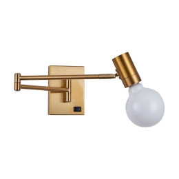 Φωτιστικό Τοίχου Adept 77-8279 10x52x14cm 1xE27 60W Gold Homelighting