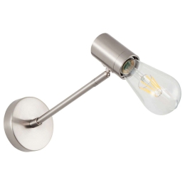 Φωτιστικό Τοίχου Adept 77-8275 10x22x17cm 1xE27 60W Nickel Homelighting