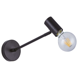 Φωτιστικό Τοίχου Adept 77-8274 10x22x17cm 1xE27 60W Black Homelighting