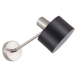 Φωτιστικό Τοίχου Adept 77-8331 14x29x27cm 1xE27 60W Nickel-Black Homelighting