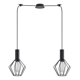 Φωτιστικό Οροφής Adept Tube 77-8529 70x20x300cm 2xE27 60W Black Homelighting