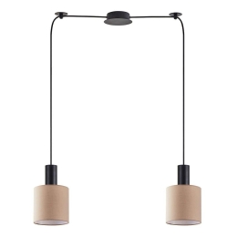 Φωτιστικό Οροφής Adept Tube 77-8522 70x15x300cm 2xE27 60W Black-Brown Homelighting