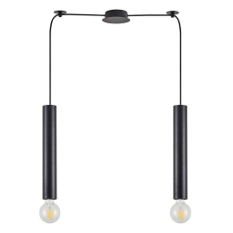 Φωτιστικό Οροφής Adept Tube 77-8671 30x5,5x300cm 2xE27/GU10 60W Black Homelighting