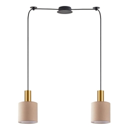 Φωτιστικό Οροφής Adept Tube 77-8613 70x15x300cm 2xE27 60W Multi-Brown Homelighting