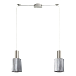 Φωτιστικό Οροφής Adept Tube 77-8395 50x12x300cm 2xE27 60W Nickel-Smoke Homelighting