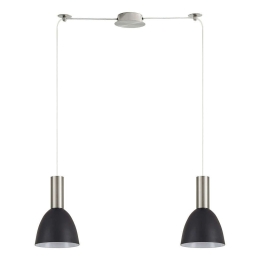 Φωτιστικό Οροφής Adept Tube 77-8459 50x16x300cm 2xE27 60W Nickel-Black Homelighting