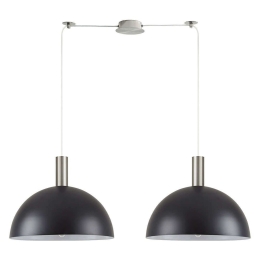 Φωτιστικό Οροφής Adept Tube 77-8409 100x40x300cm 2xE27 60W Nickel-Black Homelighting