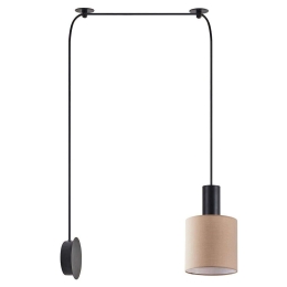 Φωτιστικό Τοίχου Adept Tube 77-8812 20x15x300cm 1xE27 60W Black-Brown Homelighting