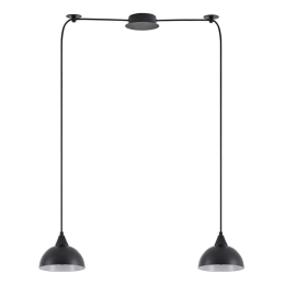 Φωτιστικό Οροφής Κρεμαστό Adept 77-9052 50x15x300 E27 60W Black Homelighting Μέταλλο