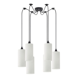Φωτιστικό Οροφής Κρεμαστό Adept Tube 77-9004 12x300cm 6xE27 60W White Homelighting Γυαλί