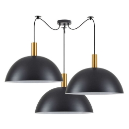 Φωτιστικό Οροφής Adept Tube 77-8594 Φ50x31,5cm 3xE27 60W Black-Gold Homelighting