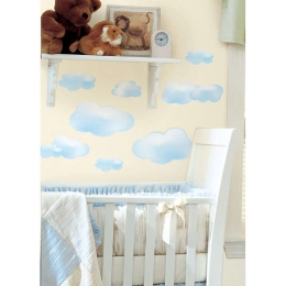 Αυτοκόλλητα Τοίχου Σύννεφα RΜΚ1250 Light Blue Roommates