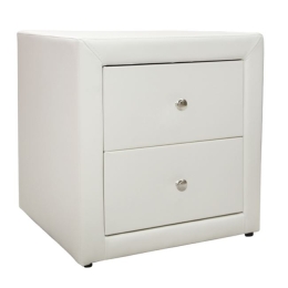 ΚΟΜΟΔΙΝΟ MONE HM2219.02 ΜΕ 2 ΣΥΡΤΑΡΙΑ ΑΠΟ ΛΕΥΚΟ ΜΑΤ PU 48X41X50 εκ