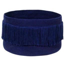Καλάθι Αποθήκευσης Fringes LOR-BSK-FRIN-ABL Alaska Βlue 45X45X30Cm Lorena Canals Βαμβάκι