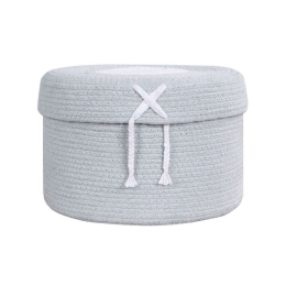 Καλάθι Αποθήκευσης Candy Box LOR-BSK-CANBO-LBL-L Light Blue 20Χ30Cm Lorena Canals Βαμβάκι-Μικροφίμπρα