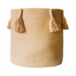Καλάθι Αποθήκευσης Woody LOR-BSK-WOODY-HNY Honey 30X30Cm Lorena Canals Βαμβάκι-Μικροφίμπρα