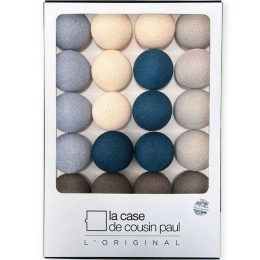 Γιρλάντα L'Original Bogota CP05248 Με 20 Φωτάκια Φ7cm Blue-Grey La Case De Cousin Paul Πολυέστερ