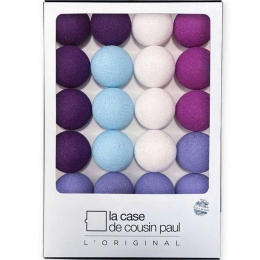 Γιρλάντα L'Original Mancora CP05252 Με 20 Φωτάκια Φ7cm Purple-White La Case De Cousin Paul Πολυέστερ