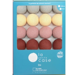 Γιρλάντα Leonie CP05262 Με 16 Φωτάκια Φ5,5cm Pink-Grey La Case De Cousin Paul Πολυέστερ