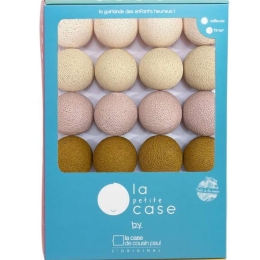 Γιρλάντα Louna CP05264 Με 16 Φωτάκια Φ5,5cm Olive-Beige  La Case De Cousin Paul Πολυέστερ