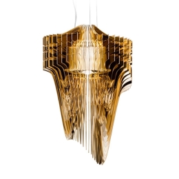 Φωτιστικό Οροφής Κρεμαστό Aria Small 50x75 Gold Slamp