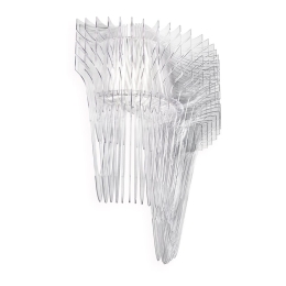 Φωτιστικό Τοίχου - Απλίκα Aria Applique 41x22xh60 Transparent Slamp