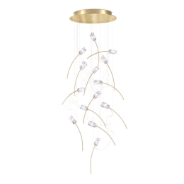 Φωτιστικό Οροφής Κρεμαστό Tulip 14 Round Gold Slamp