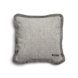 Μαξιλαροθήκη Διακοσμητική Four Seasons Trimming Grey Aslanis Home 45X45 Βαμβάκι-Chenille