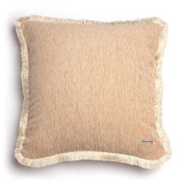 Μαξιλαροθήκη Διακοσμητική Four Seasons Trimming Beige Aslanis Home 60Χ60 Βαμβάκι-Chenille