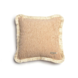 Μαξιλαροθήκη Διακοσμητική Four Seasons Trimming Beige Aslanis Home 45X45 Βαμβάκι-Chenille