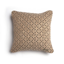 Μαξιλαροθήκη Διακοσμητική Vermio Classic Beige-Chocolate Aslanis Home 45X45 Βαμβάκι-Chenille