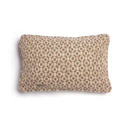 Μαξιλαροθήκη Διακοσμητική Vermio Ραφή Γκανς Beige-Chocolate Aslanis Home 30X50 Βαμβάκι-Chenille