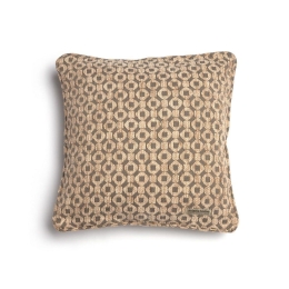 Μαξιλαροθήκη Διακοσμητική Vermio Ραφή Γκανς Beige-Chocolate Aslanis Home 45X45 Βαμβάκι-Chenille