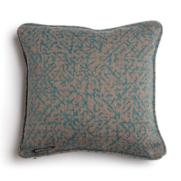 Μαξιλαροθήκη Διακοσμητική Athos Ραφή Γκανς Turquoise-Beige Aslanis Home 45X45 Βαμβάκι-Chenille