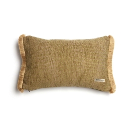 Μαξιλαροθήκη Διακοσμητική Ismaros Trimming Olive-Beige Aslanis Home 30X50 Βαμβάκι-Chenille
